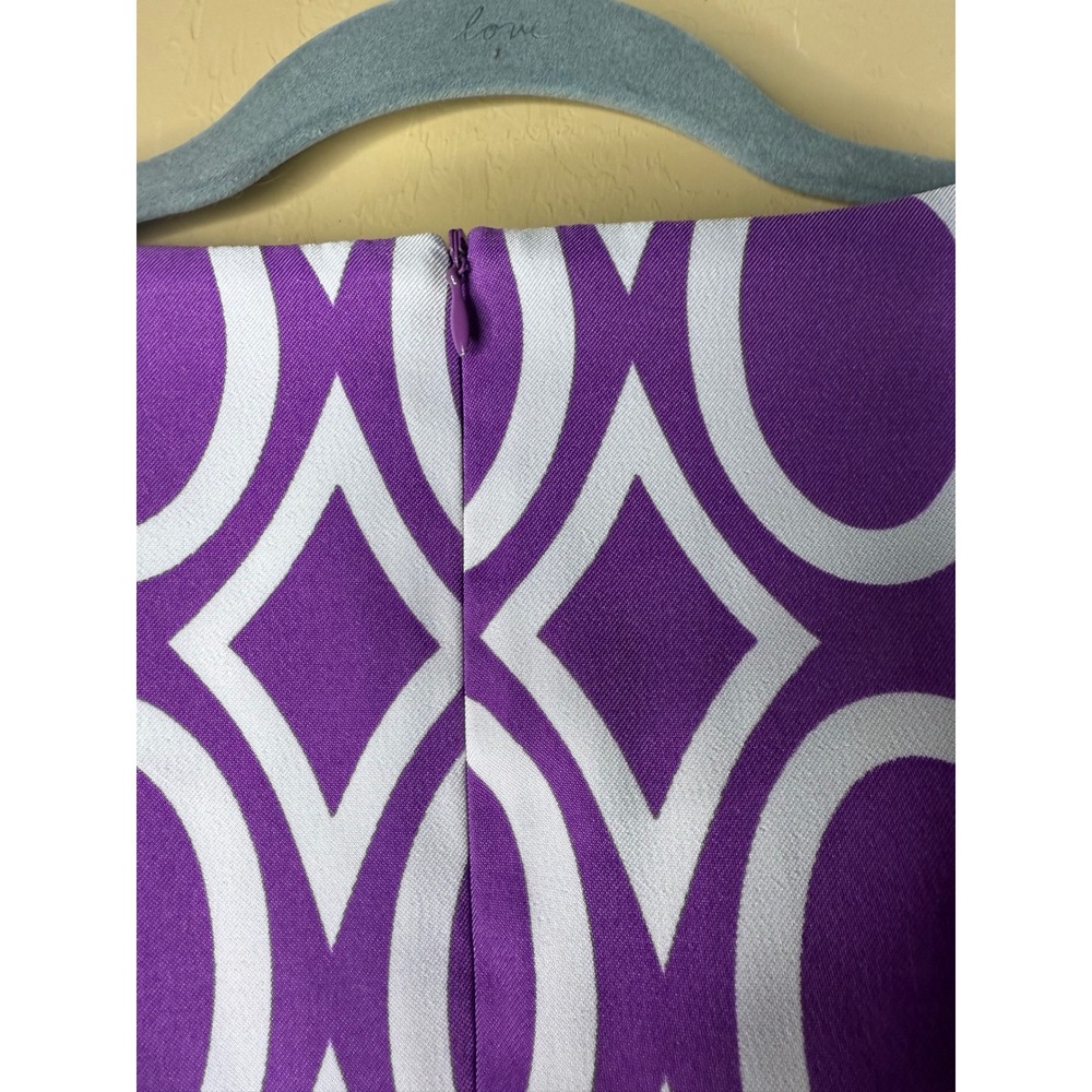 ALYX Vtg retro mini high neck purple and white dress small - Picture 7 of 8